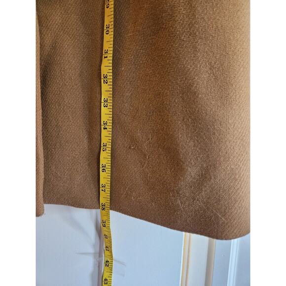 Zara Wool Blend Tan Pea Coat, Women's EUR SIZE M, USA size Medium. - Picture 6 of 7